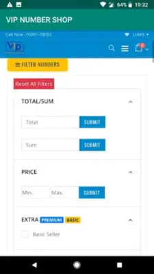 VIP Number Shop android App screenshot 1